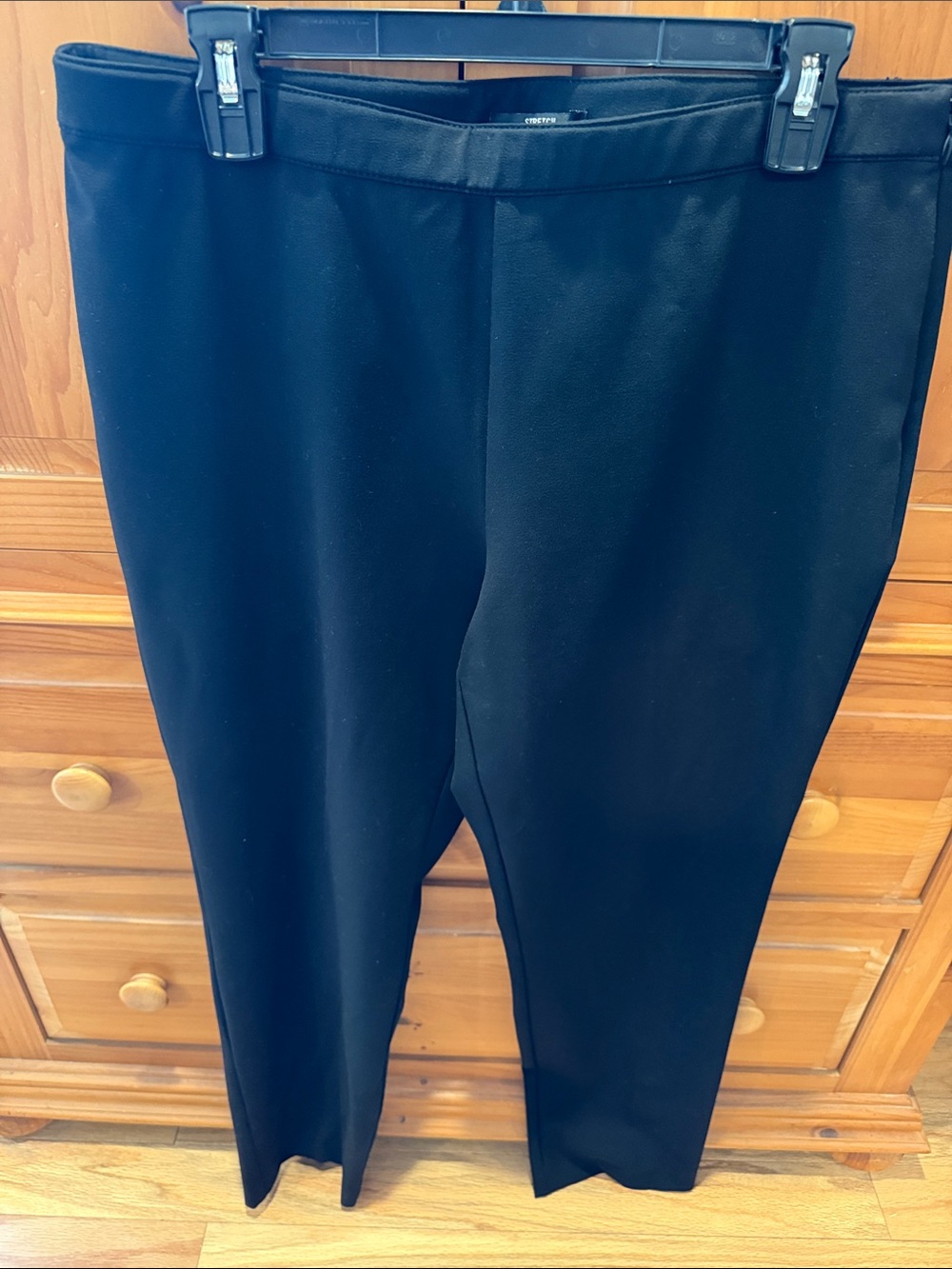 Style & Co. Black Straight-Leg Ponte Pull-On Pants